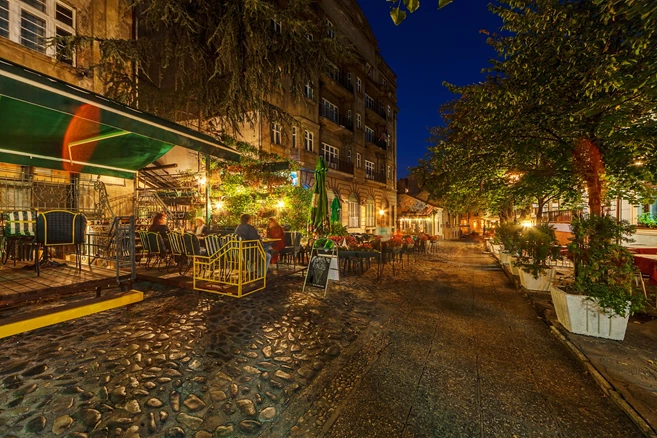 Skadarlija, main bohemian quarter of Belgrade