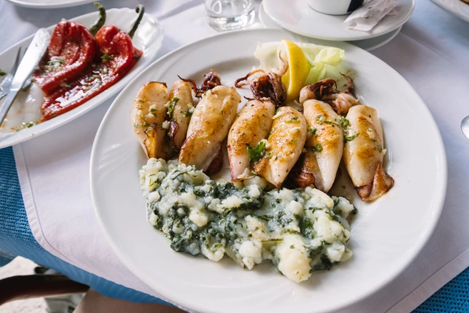 Montenegro seafood cuisine