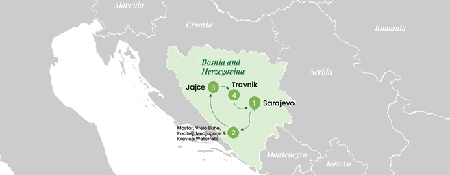 Bosnia en privado: 6 días entre Sarajevo, Mostar y paisajes inolvidables