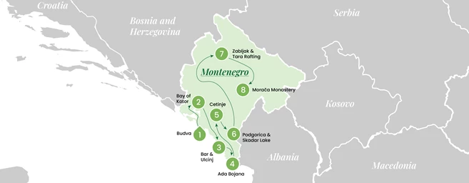 Viaje privado Lo mejor de Montenegro