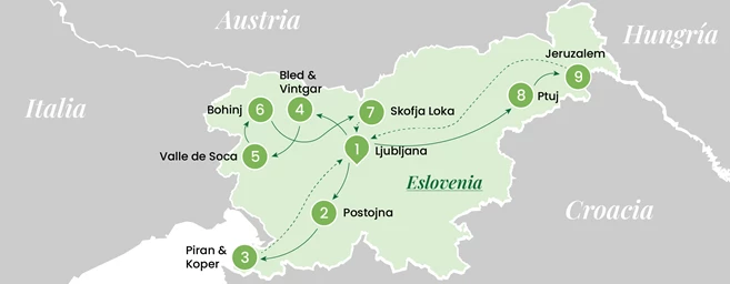 Viaje a Eslovenia en grupo pequeño