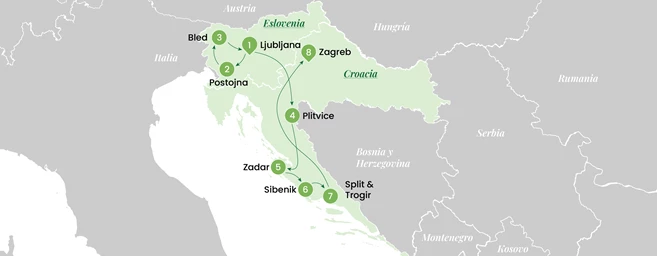 Las joyas de Eslovenia y Croacia
