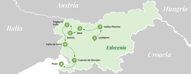 Viaje de senderismo por Eslovenia: caminatas escénicas