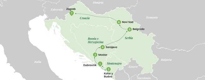 Viaje por los Balcanes de 10 días