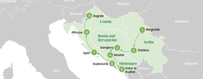 Balkan Journey: Capitals, Mountains & Coast