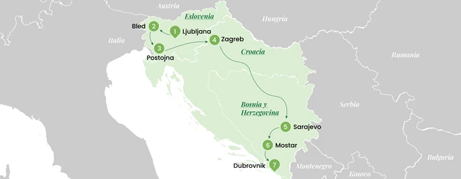 Tres tesoros: Eslovenia, Croacia y Bosnia