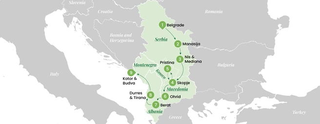 Hidden Balkans: Serbia, Macedonia, Albania & Montenegro