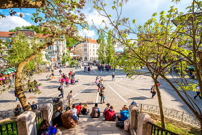 Plaza principal de Ljubljana