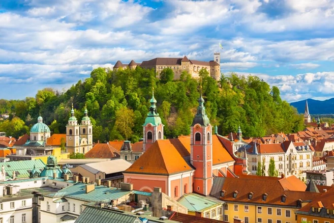 ljubljana old part of the city