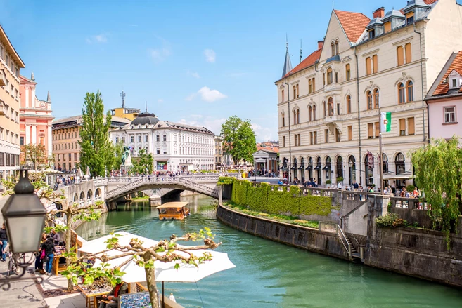 Ljubljana three bridges