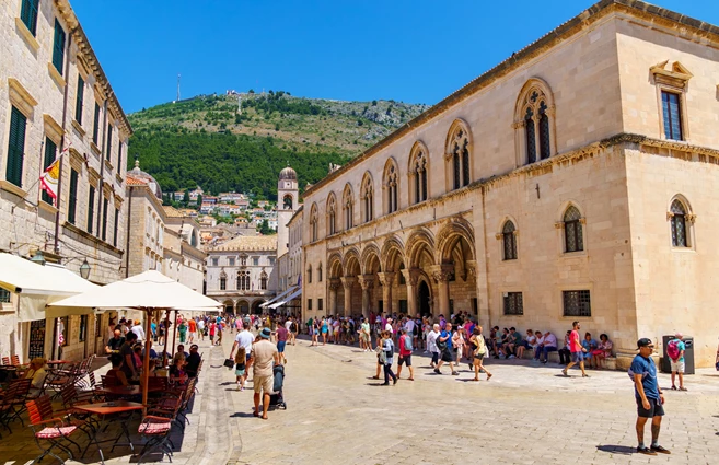 ubrovnik Old Town, Croatia - travel through the historic city streets, medieval European architecture