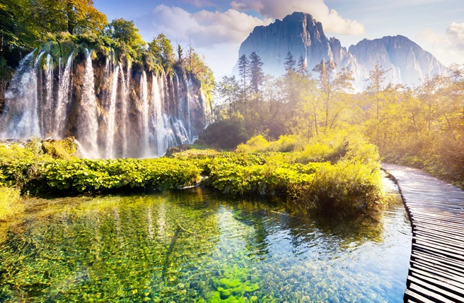 Parque Nacional Plitvice en Croacia