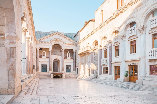 Beautiful palace built for Roman Emperor Diocletian - Split, Croatia