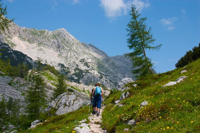 Hiking in the Slovenian mountains