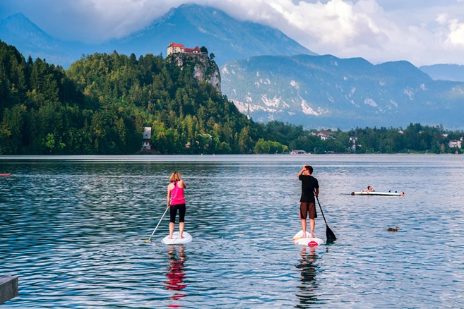 Lake Bled located in Slovenia