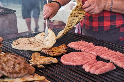 Traditional serbian street food