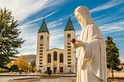 Medjugorje, Bosnia, Statue of Holy Mary