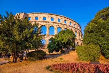 Ancient Roman Amphitheater in Pula, Croatia