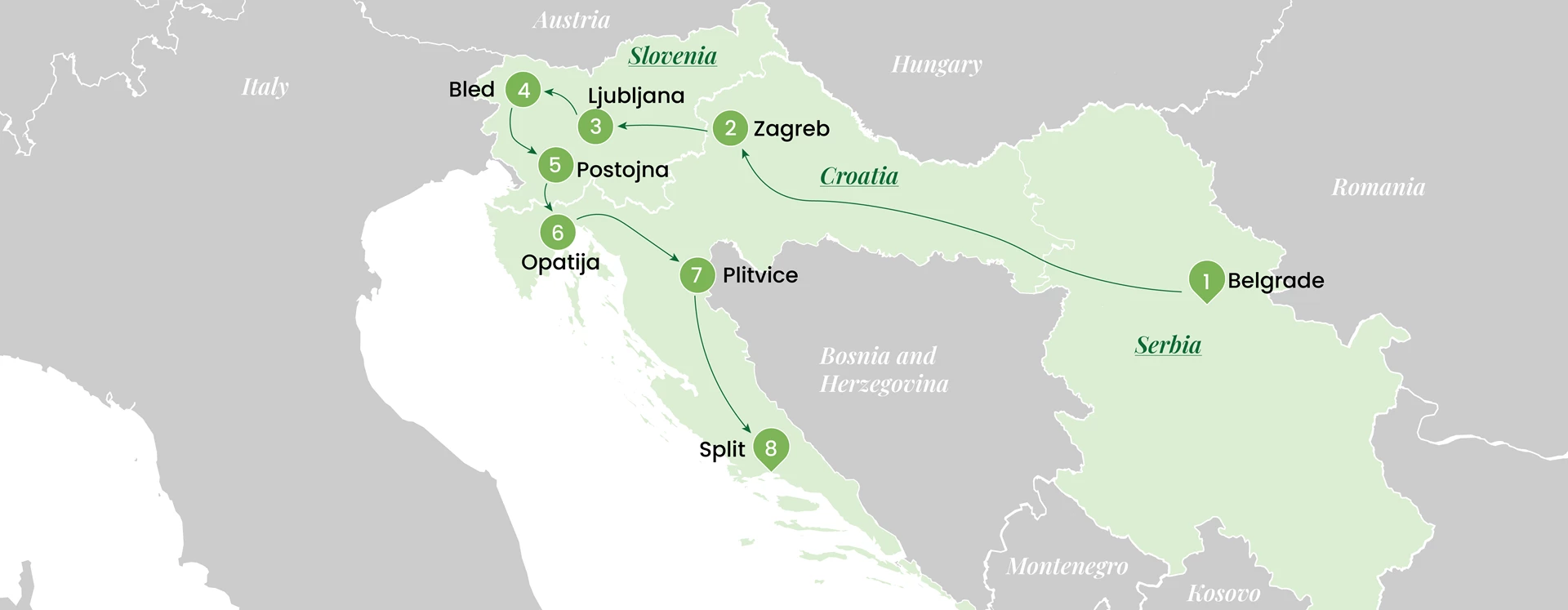 Serbian, Croatian, and Slovenian Jewels: An 11-Day Exploration